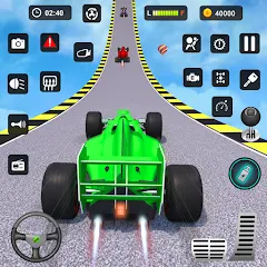 Взломанная Formula Car Stunt - Car Games (Формула автомобиль трюк)  [МОД Unlimited Money] - последняя версия apk на Андроид