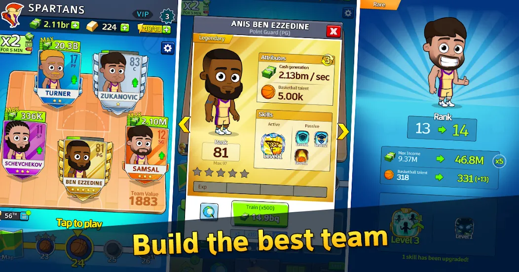 Idle Five Basketball tycoon (Айдл Файв Баскетбольный тайкун)  [МОД Unlimited Money] Screenshot 2