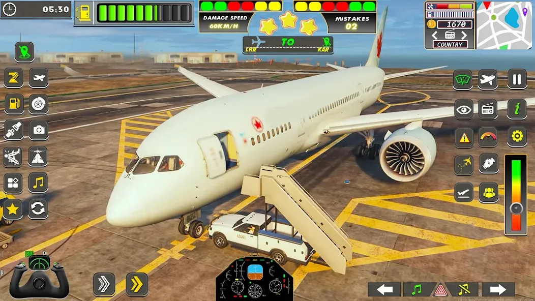 Real Flight Sim Airplane Games (Реал Флайт Сим Авиасимуляторы игры на самолеты)  [МОД Бесконечные деньги] Screenshot 3