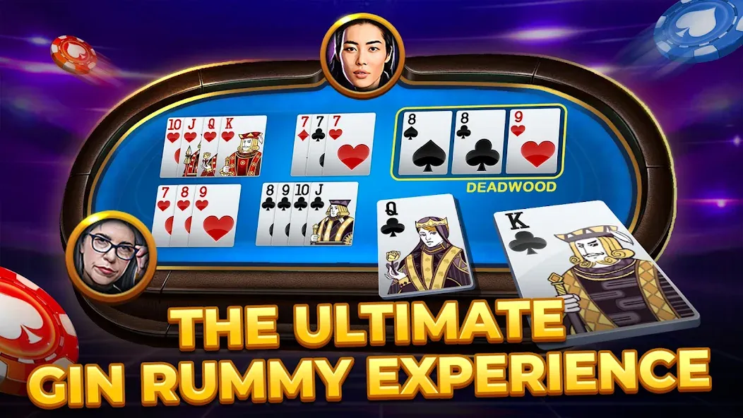 Gin Rummy - Card Game (Джин Рами)  [МОД Unlocked] Screenshot 2