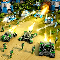 Скачать взломанную Art of War 3:RTS strategy game (Арт оф Вар 3)  [МОД Меню] - последняя версия apk на Андроид