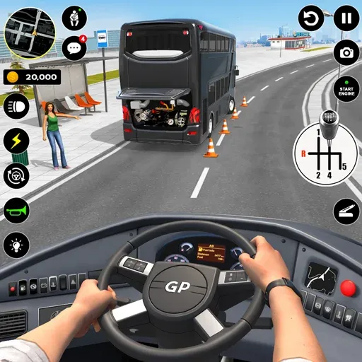 Bus Simulator : 3D Bus Games (Бас Драйвинг Симулятор ПВП Игра)  [МОД Бесконечные деньги] Screenshot 1