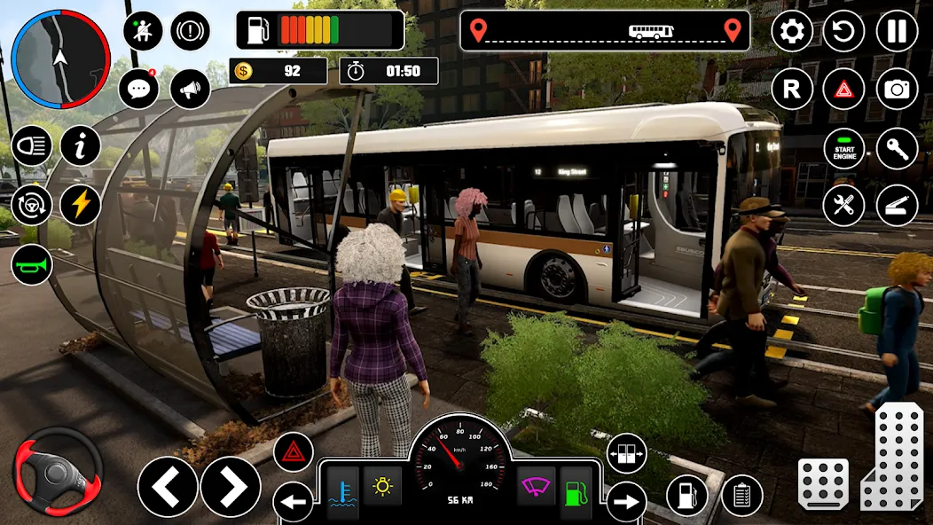 Bus Simulator : 3D Bus Games (Бас Драйвинг Симулятор ПВП Игра)  [МОД Бесконечные деньги] Screenshot 3