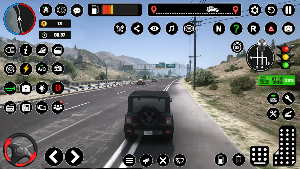 Offroad Jeep Driving & Parking  [МОД Бесконечные деньги] Screenshot 1