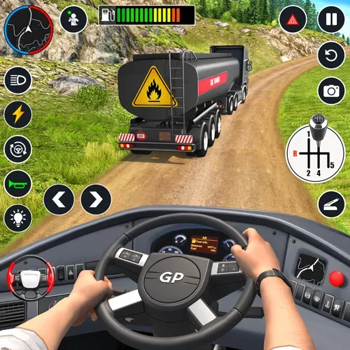 Oil Truck Games: Driving Games  [МОД Много монет] Screenshot 1