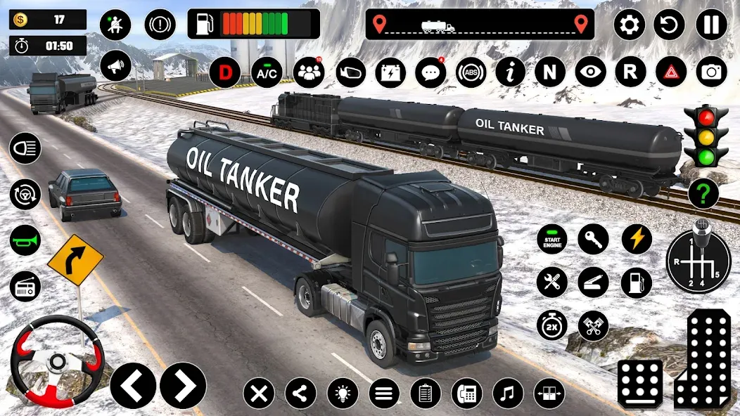 Oil Truck Games: Driving Games  [МОД Много монет] Screenshot 3