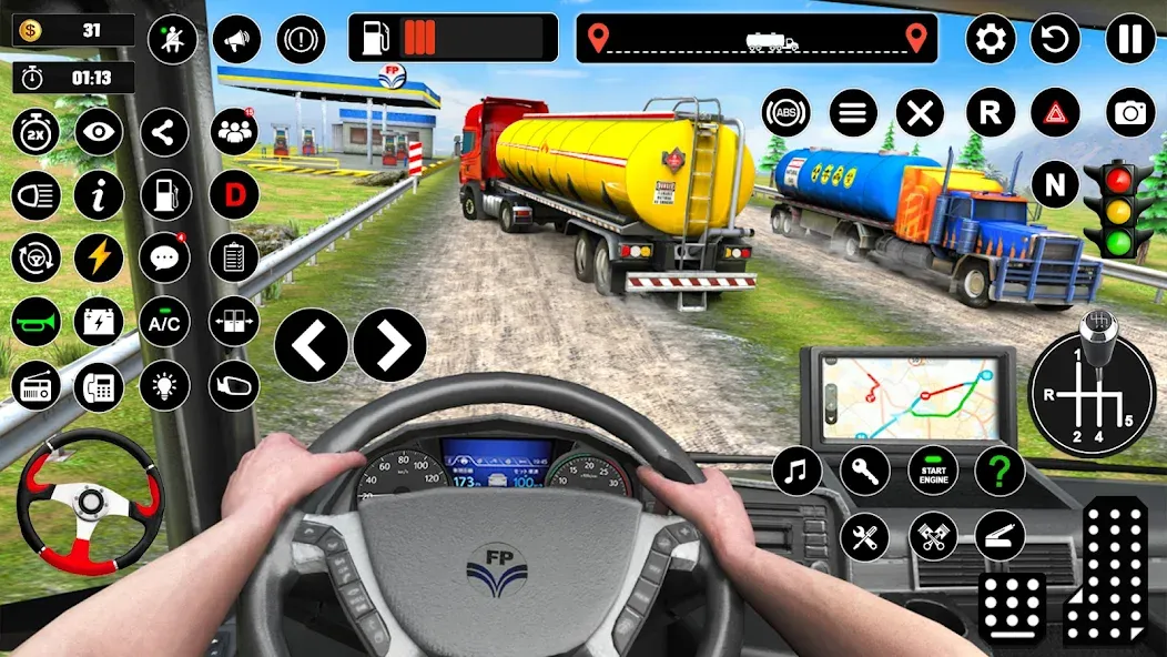 Oil Truck Games: Driving Games  [МОД Много монет] Screenshot 4