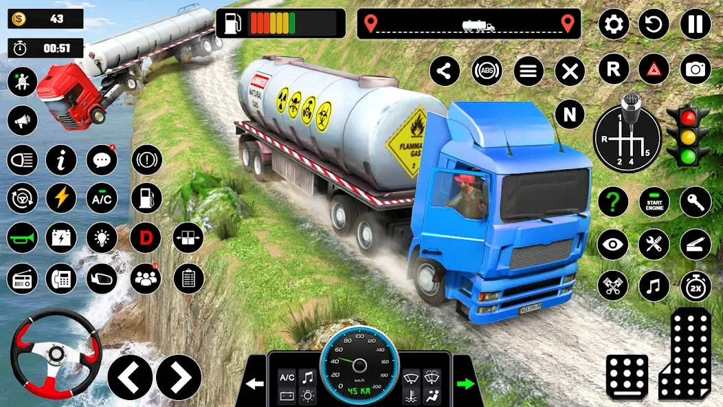 Oil Truck Games: Driving Games  [МОД Много монет] Screenshot 5