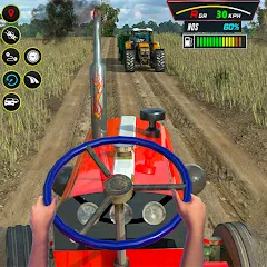 Скачать взлом Farming Tractor Game Simulator (Фарминг Трактор Игра Симулятор)  [МОД Меню] - стабильная версия apk на Андроид