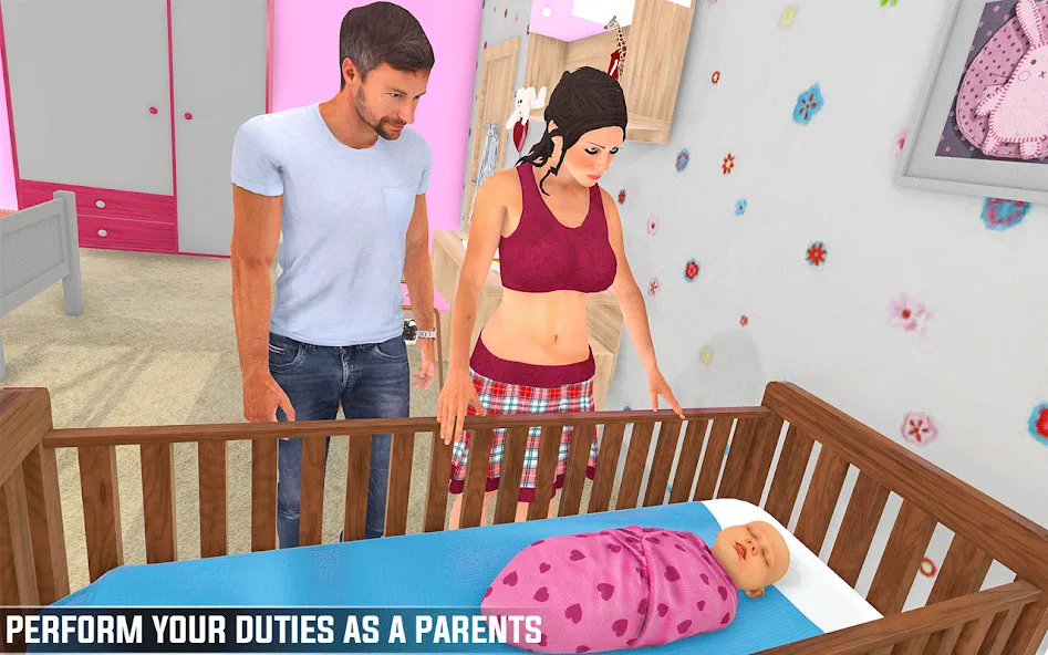 Pregnant Games Mommy Simulator  [МОД Unlimited Money] Screenshot 1