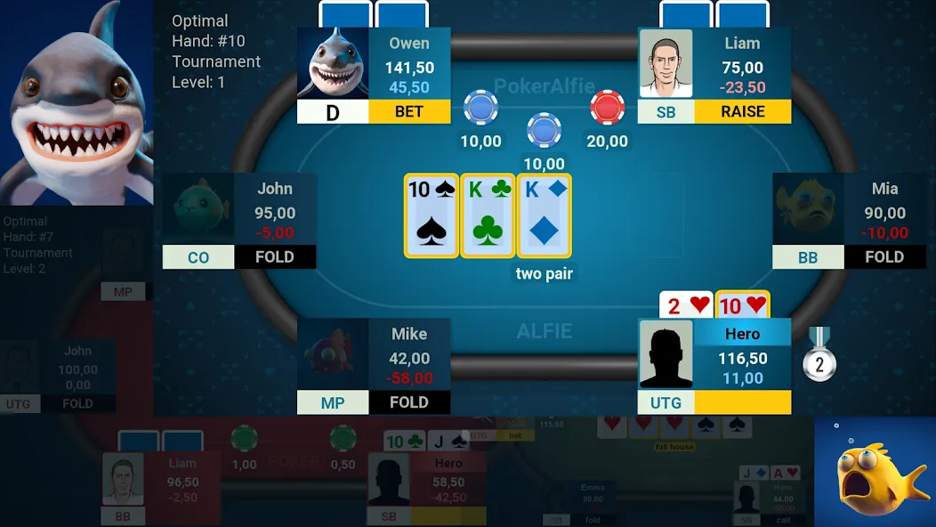 Offline Poker AI - PokerAlfie (Оффлайн Покер ИИ)  [МОД Menu] Screenshot 1