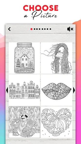 Coloring for adults offline  [МОД Меню] Screenshot 5