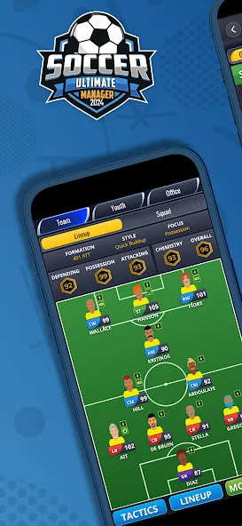 Ultimate Soccer Manager 2024 (Ультимейт Клуб Футбольный Менеджер)  [МОД Меню] Screenshot 1