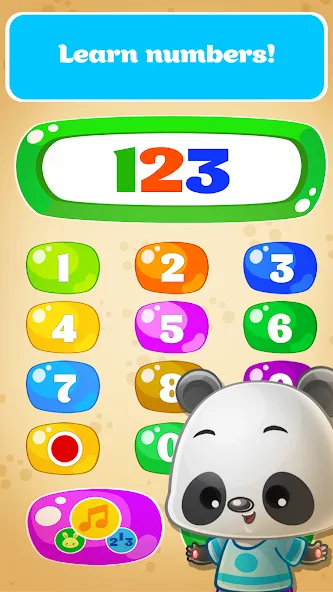 Babyphone game Numbers Animals  [МОД Много денег] Screenshot 2