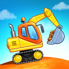 Скачать взломанную Kids truck games Build a house  [МОД Menu] - стабильная версия apk на Андроид