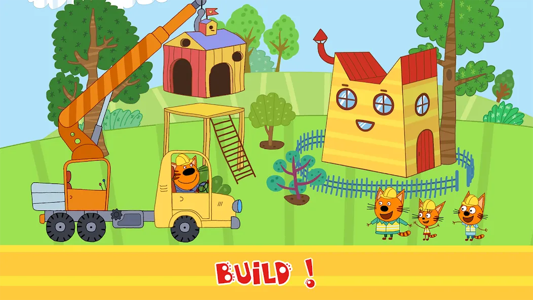 Kid-E-Cats Cars, Build a house  [МОД Mega Pack] Screenshot 5