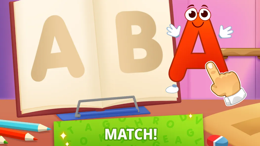 ABC kids! Alphabet, letters  [МОД Бесконечные монеты] Screenshot 2