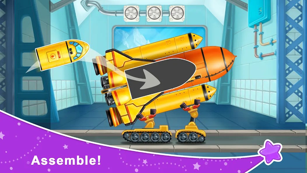 Rocket 4 space games Spaceship  [МОД Меню] Screenshot 1