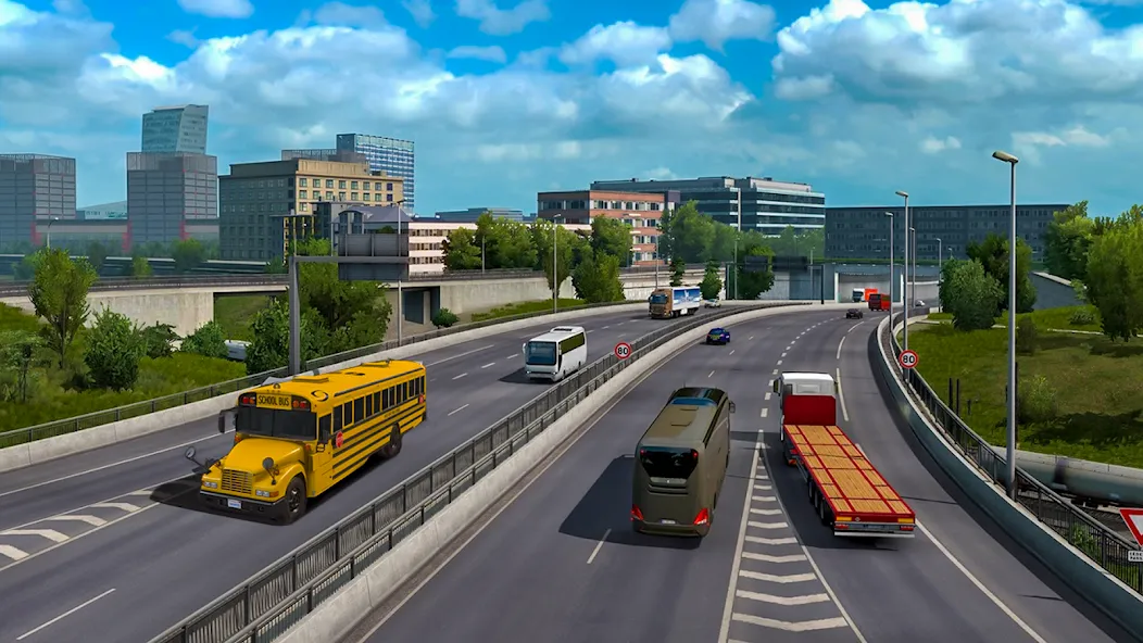 School Bus Transport Simulator (Школьный Автобусный Транспортный Симулятор)  [МОД Много денег] Screenshot 4