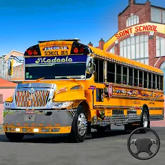 Скачать взлом School Bus Transport Simulator (Школьный Автобусный Транспортный Симулятор)  [МОД Много денег] - последняя версия apk на Андроид