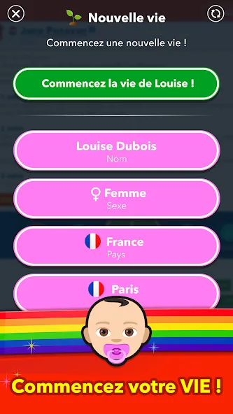 BitLife Français  [МОД Все открыто] Screenshot 1