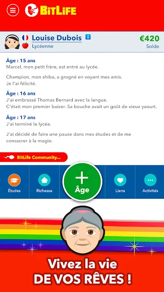 BitLife Français  [МОД Все открыто] Screenshot 4