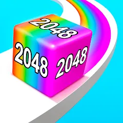 Скачать взломанную Jelly Run 2048 (Джелли Ран 2048)  [МОД Много монет] - последняя версия apk на Андроид