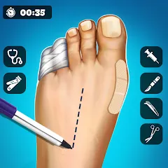 Скачать взломанную Hospital Surgeon: Doctor Game  [МОД Меню] - стабильная версия apk на Андроид