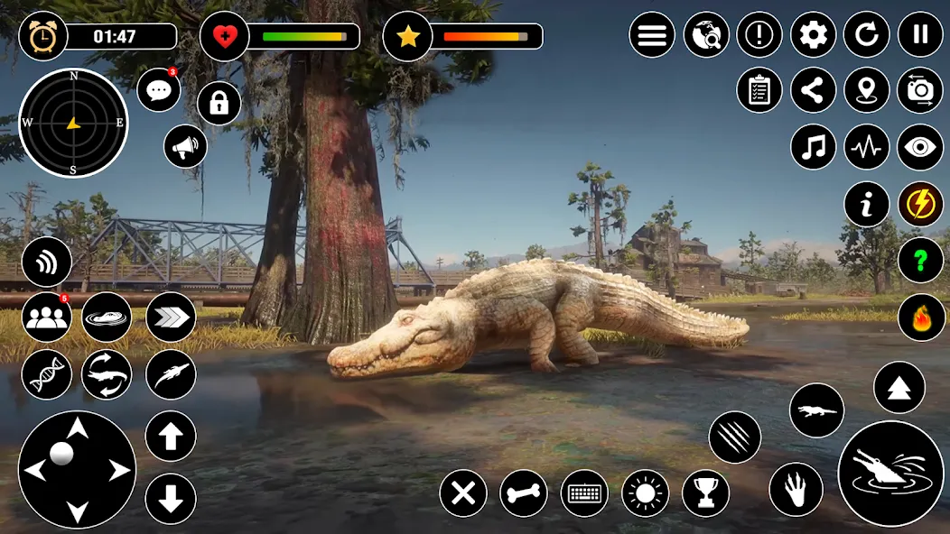 Animal Crocodile Attack Sim (Энимал Крокодайл Аттак Сим)  [МОД Unlocked] Screenshot 4