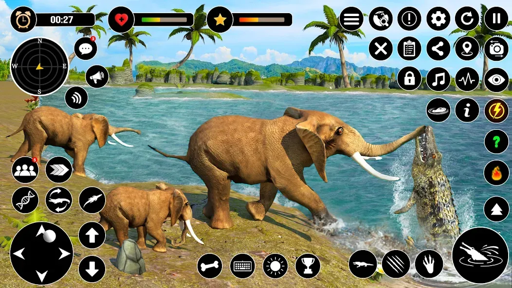 Animal Crocodile Attack Sim (Энимал Крокодайл Аттак Сим)  [МОД Unlocked] Screenshot 5