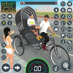 Взломанная BMX Cycle Games 3D Cycle Race (игры на велосипеде 3D гонка)  [МОД Все открыто] - последняя версия apk на Андроид