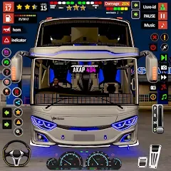 Взломанная Public Coach Bus Driving Game (Паблик Коуч Бас Драйвинг Гейм)  [МОД Бесконечные деньги] - последняя версия apk на Андроид