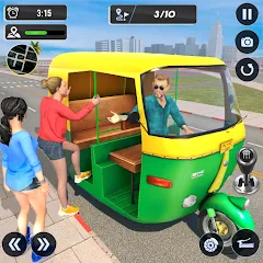 Скачать взломанную Tuk Tuk Auto Driving Games 3D  [МОД Mega Pack] - последняя версия apk на Андроид