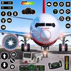 Взлом Pilot Simulator: Airplane Game  [МОД Mega Pack] - последняя версия apk на Андроид