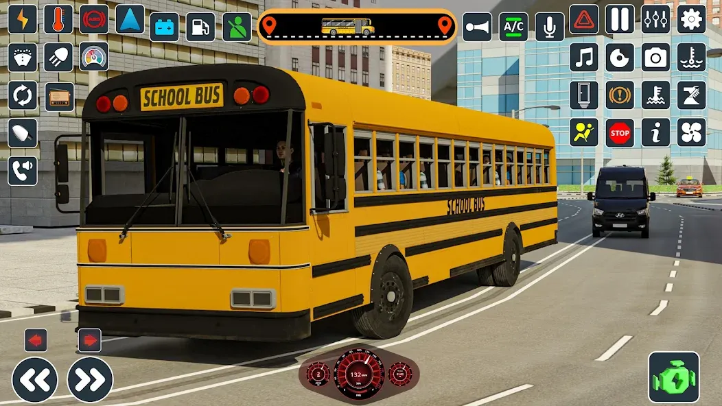 School Bus 3d : City Bus Games (Школьный автобус симулятор игры на автобусе)  [МОД Mega Pack] Screenshot 5