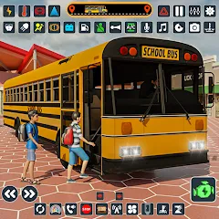 Скачать взломанную School Bus 3d : City Bus Games (Школьный автобус симулятор игры на автобусе)  [МОД Mega Pack] - стабильная версия apk на Андроид