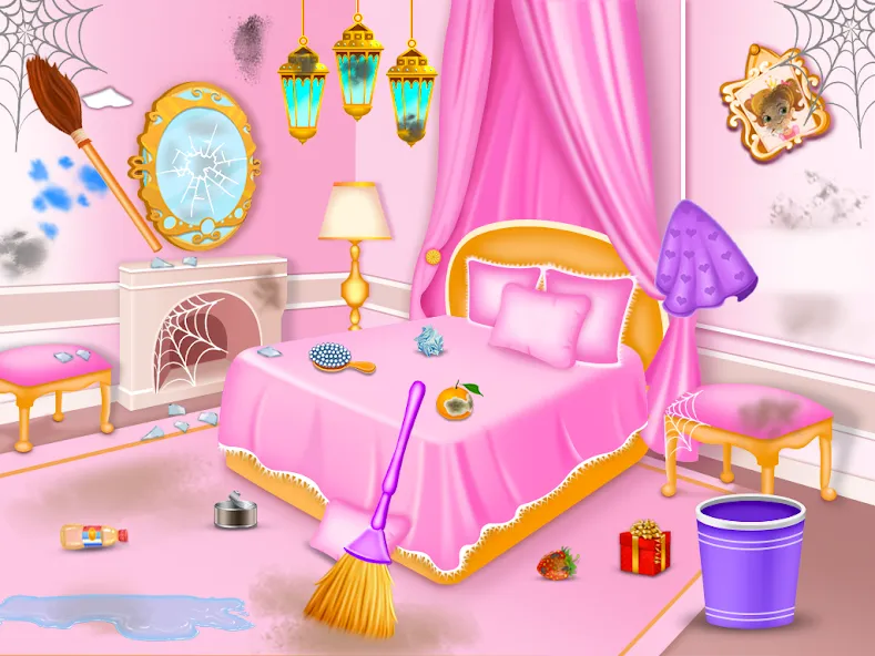 Princess house cleaning advent  [МОД Много денег] Screenshot 4