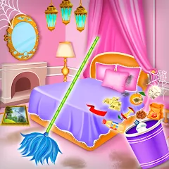 Скачать взлом Princess house cleaning advent  [МОД Много денег] - стабильная версия apk на Андроид