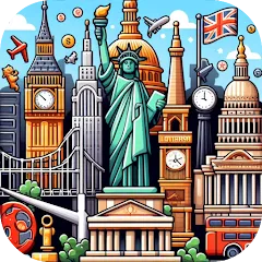 Взломанная Capitals of the World - Quiz 1  [МОД Бесконечные монеты] - стабильная версия apk на Андроид