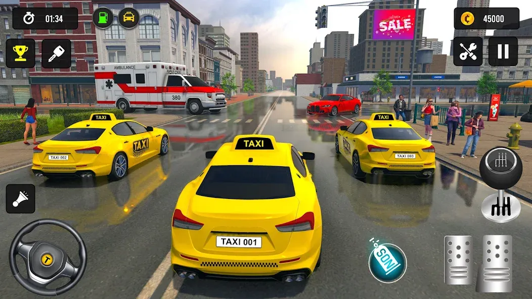 Taxi Simulator 3d Taxi Driver  [МОД Menu] Screenshot 4