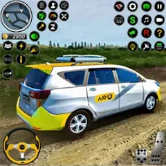 Скачать взломанную City Taxi Games Taxi Simulator (Русские такси игры на автомобилях)  [МОД Много монет] - стабильная версия apk на Андроид