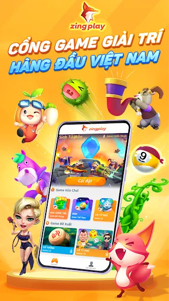 ZingPlay HD Cổng game giải trí  [МОД Все открыто] Screenshot 1