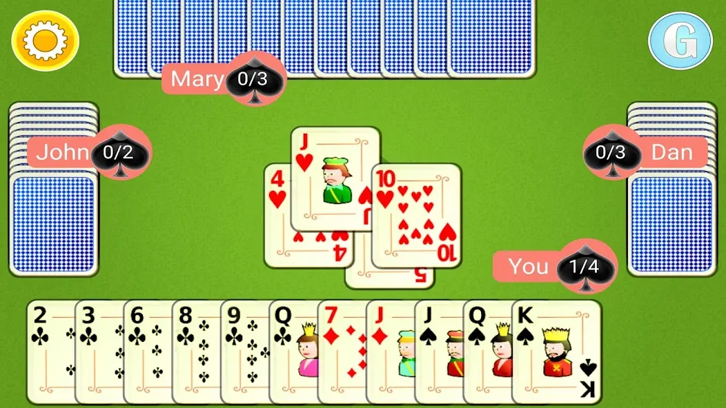 Spades Mobile  [МОД Много денег] Screenshot 5