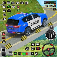 Взломанная Police Car Driving School Game (Полицейская школа вождения автомобилей)  [МОД Много денег] - полная версия apk на Андроид