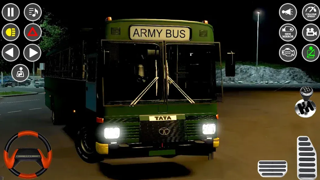 US Military Coach Simulator 3D  [МОД Много монет] Screenshot 1