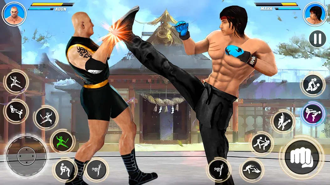 Kung Fu karate: Fighting Games  [МОД Бесконечные монеты] Screenshot 3