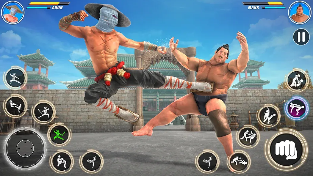 Kung Fu karate: Fighting Games  [МОД Бесконечные монеты] Screenshot 4