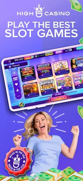 High 5 Casino: Real Slot Games (Хай 5 Казино)  [МОД Много монет] Screenshot 1