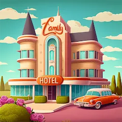 Взломанная Merge Hotel: Family Story Game (Мердж Отель)  [МОД Unlimited Money] - последняя версия apk на Андроид