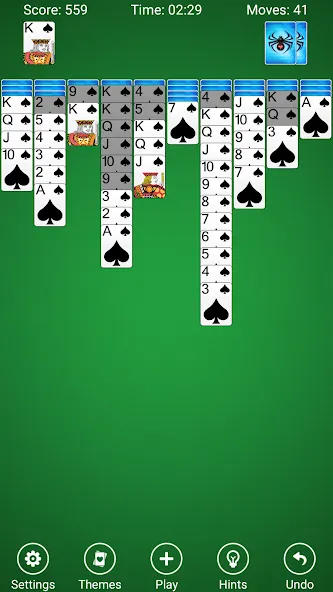 Spider Solitaire  [МОД Меню] Screenshot 1